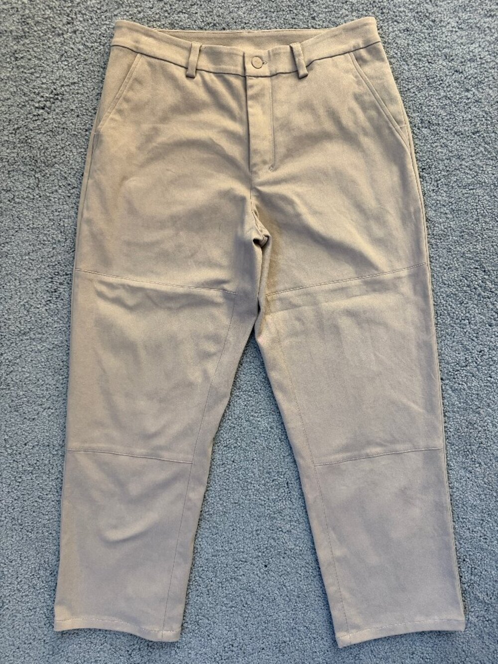 Alo Yoga Men's Edition Sueded Pant Gravel Khaki Tan Comfort Stretch 32R